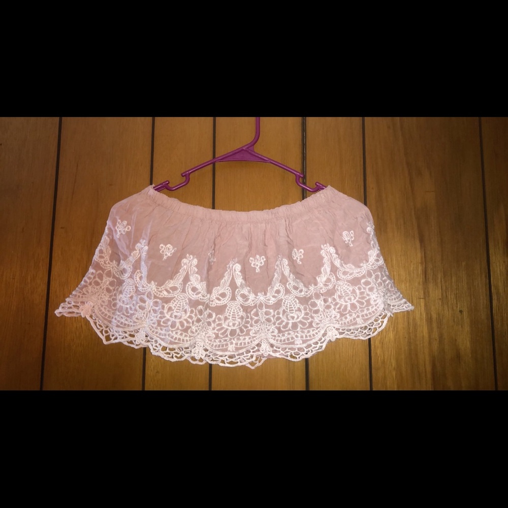 Strapless top